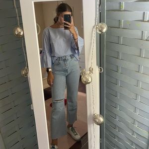 Vineyard vines flare sleeve top